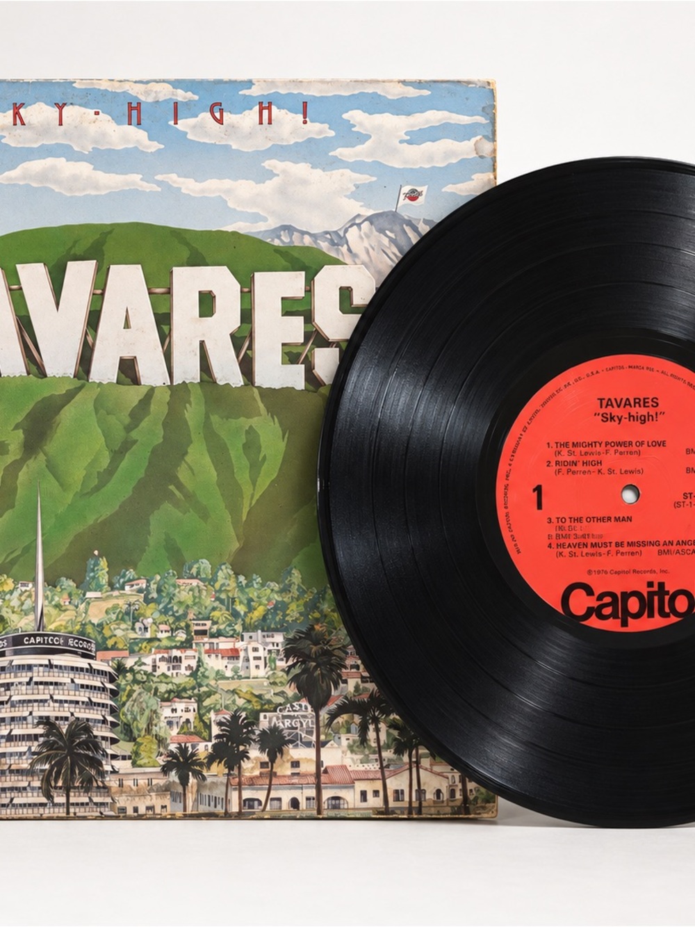 Tavares Sky High! Vinyl LP 1976 Capitol ST-11533 Vintage Funk Soul Disco Record